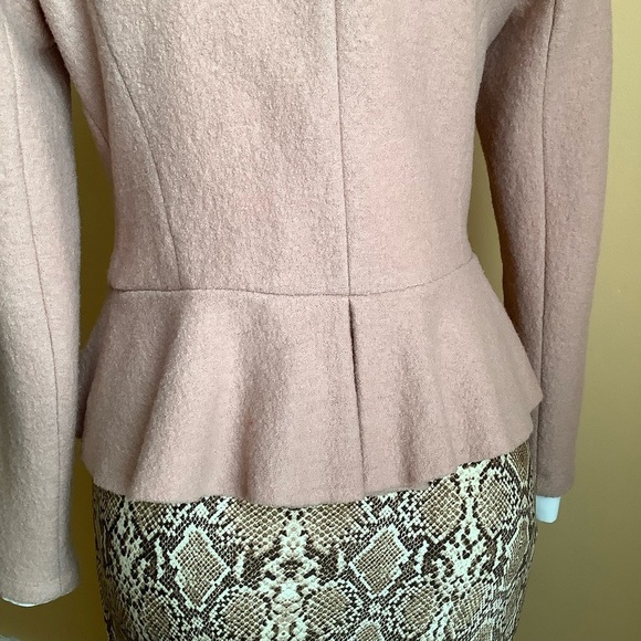 IRIS SETLAKWE Blush Wool Hourglass Blazer Size 6 - Picture 8 of 16